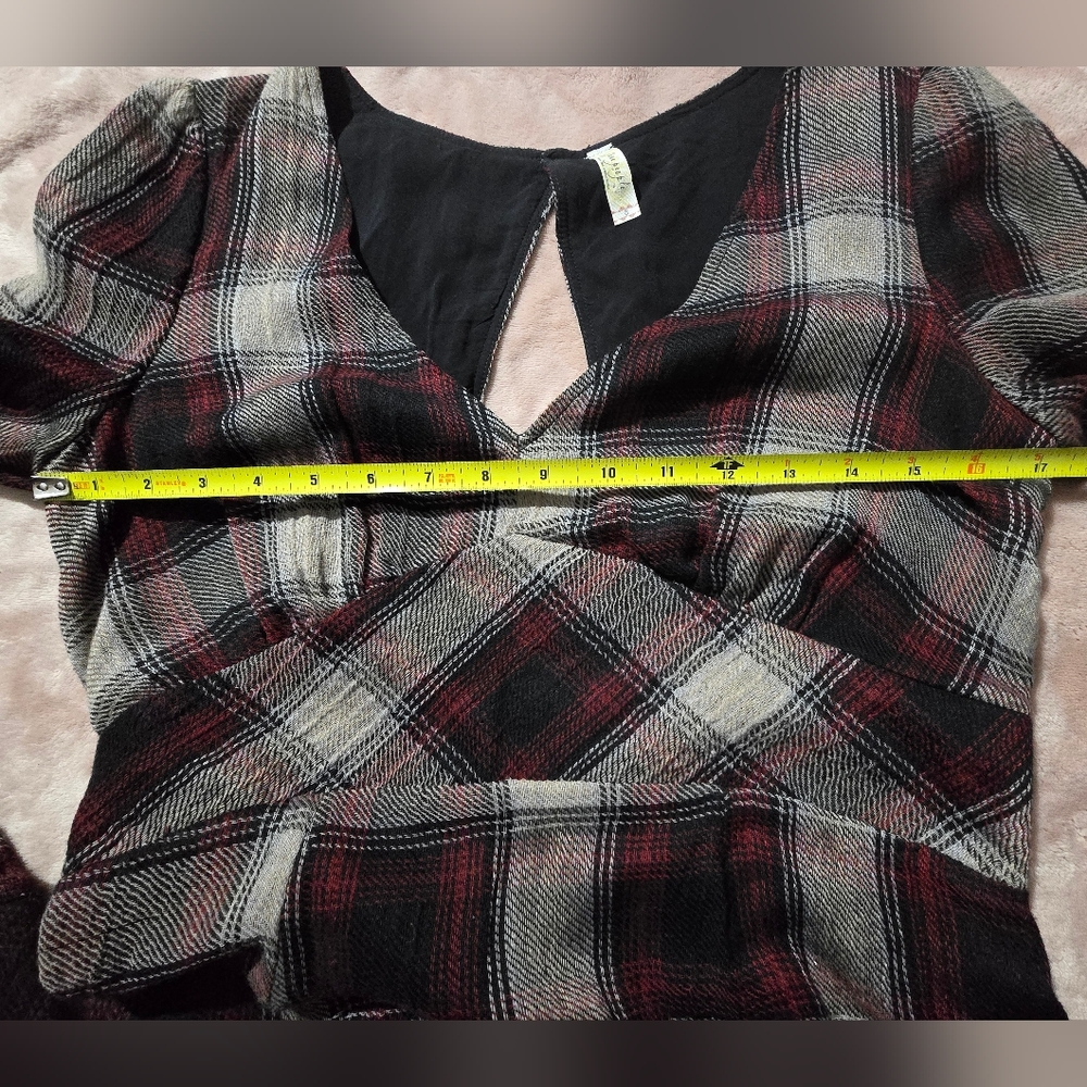 Free People Teen Spirit Plaid Mini Dress - Pretty Little Liars Aria RARE Size 8 - Picture 7 of 12